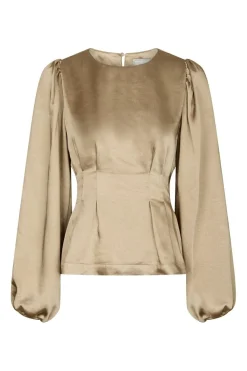 Neo Noir Bluser & Skjorter<Vanya Crushed Sateen Blouse 167481