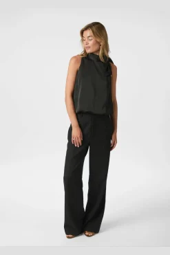 Neo Noir T-Shirts & Toppe<Veda Drapy Satin Top 166605