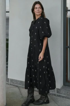 Neo Noir Kjoler<Veronica Flower Emb Dress 166846