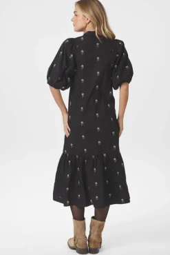 Neo Noir Kjoler<Veronica Flower Emb Dress 166846