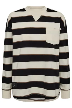 Outlet Veronica Stripe Tee Sweat HL10295 Bluser & Skjorter