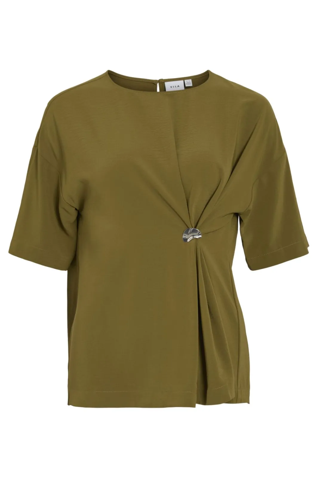 Vila T-Shirts & Toppe<Vicaroline 2/4 O-Neck Top