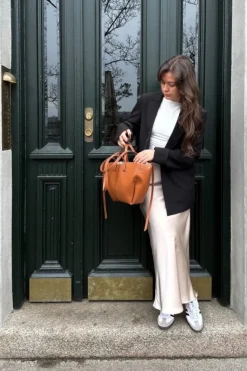 Neo Noir Nederdele<Vicky Heavy Sateen Skirt