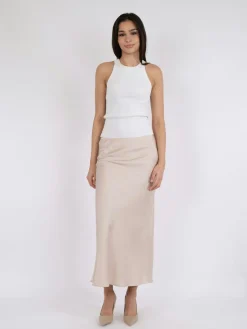 Neo Noir Nederdele<Vicky Heavy Sateen Skirt