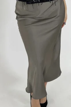 Neo Noir Nederdele<Vicky Heavy Sateen Skirt