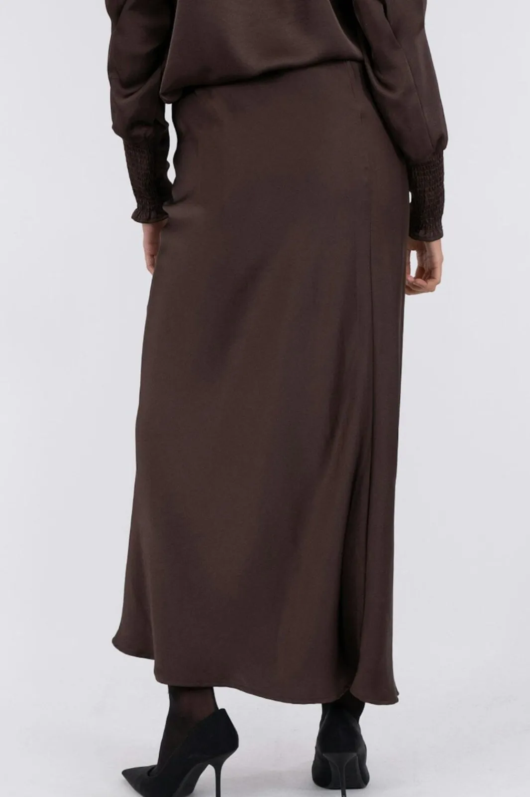 Neo Noir Nederdele<Vicky Heavy Sateen Skirt 159588