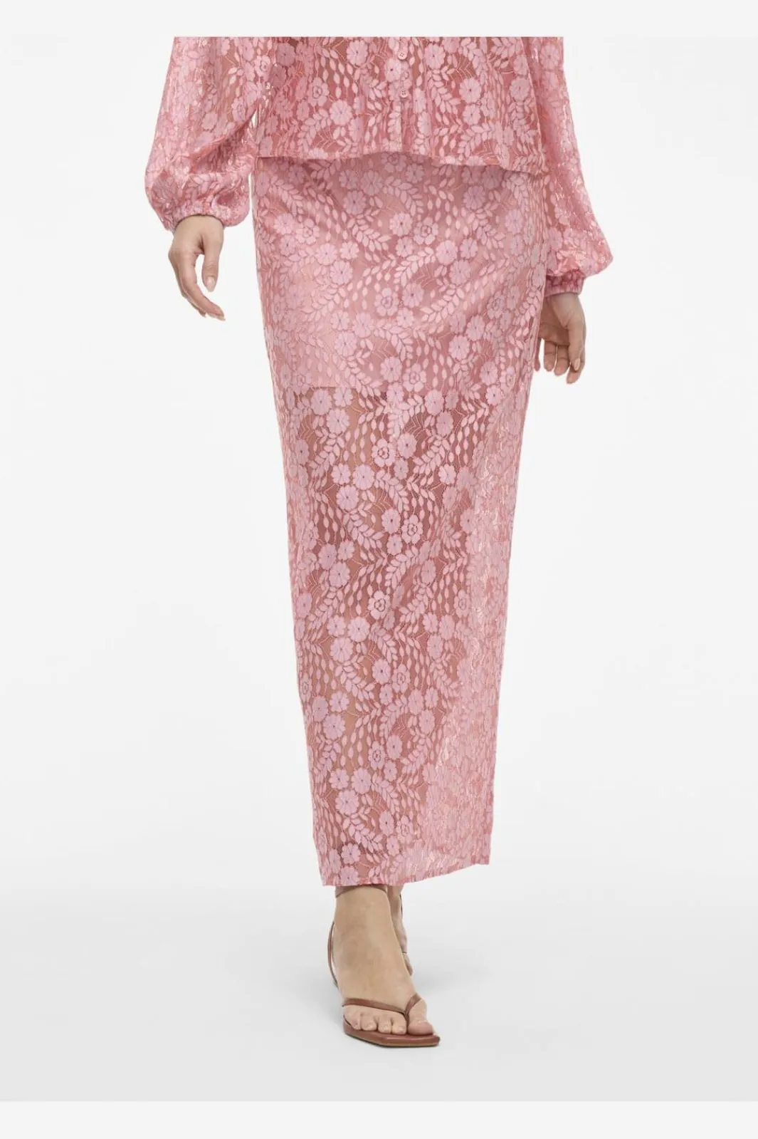Hot Vihibo Midi Lace Skirt Nederdele