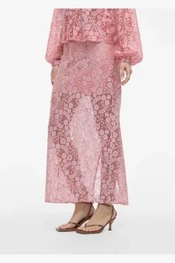 Hot Vihibo Midi Lace Skirt Nederdele