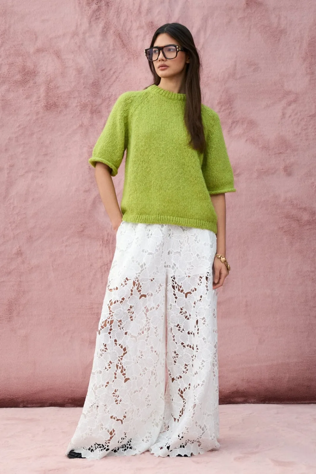 Hot Vihylde Lace Pants Bukser, Jeans & Leggings