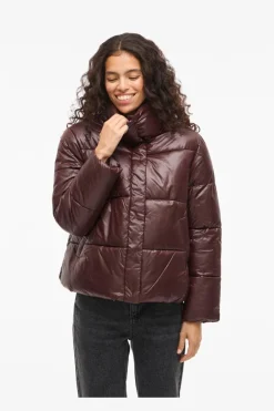 Vila Overtøj & Jakker<Vilidda L/S Shinny Puffer Short Jacket