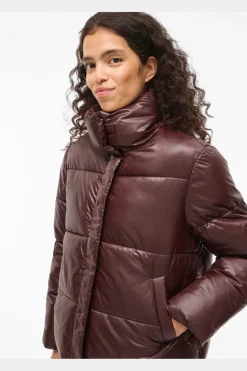 Vila Overtøj & Jakker<Vilidda L/S Shinny Puffer Short Jacket