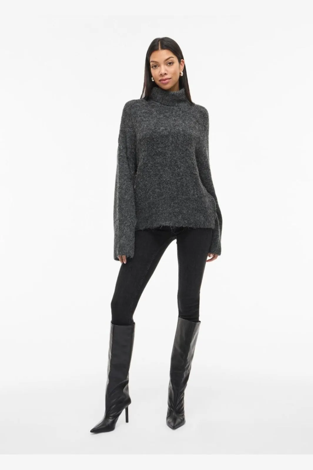 Outlet Vimarley L/S Roll Neck Knit Pullover Strik|Bluser & Skjorter