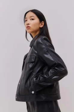 Vila Overtøj & Jakker<Vipen Coated L/S Braid Jacket