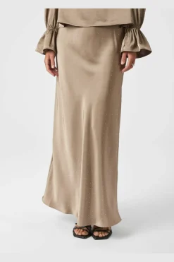 Neo Noir Nederdele<Viso Heavy Sateen Bedaz Skirt 166890