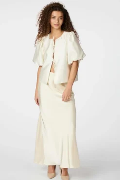 Neo Noir Nederdele<Viso Heavy Sateen Skirt 165067