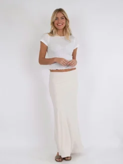 Neo Noir Nederdele<Viso Linen Skirt