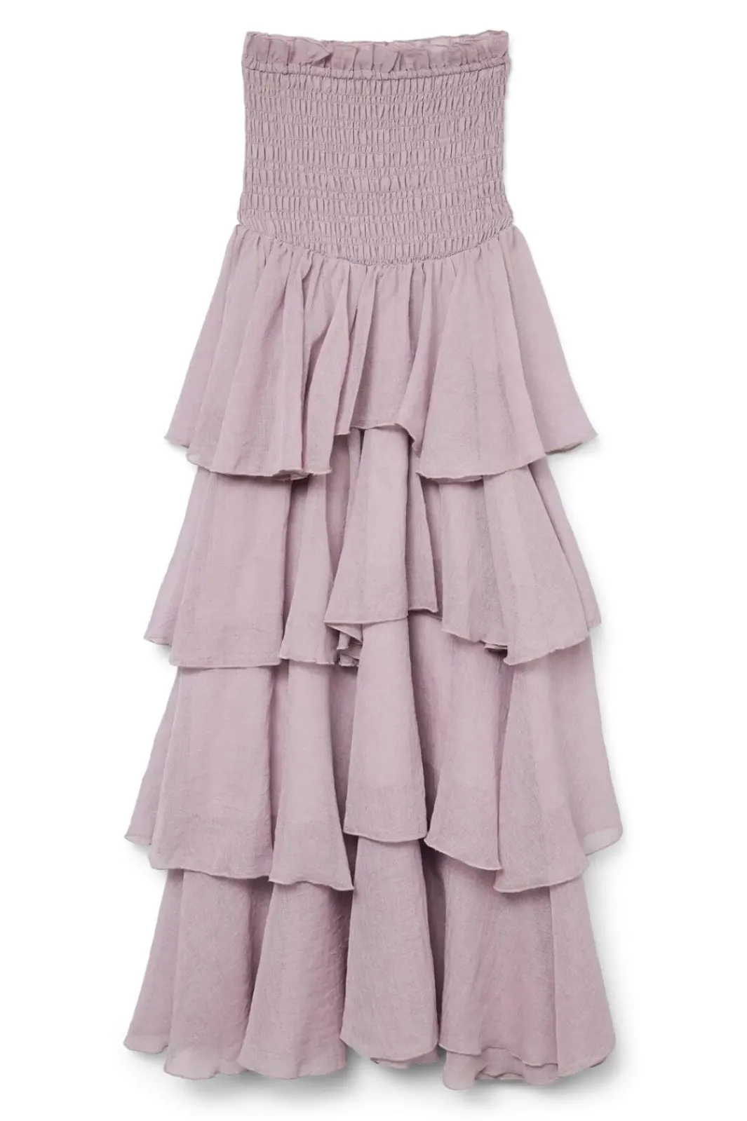 Vero Moda Kjoler<Vmdelilah Sl Smock Ruffle Dress