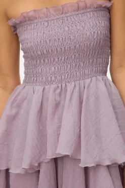 Vero Moda Kjoler<Vmdelilah Sl Smock Ruffle Dress