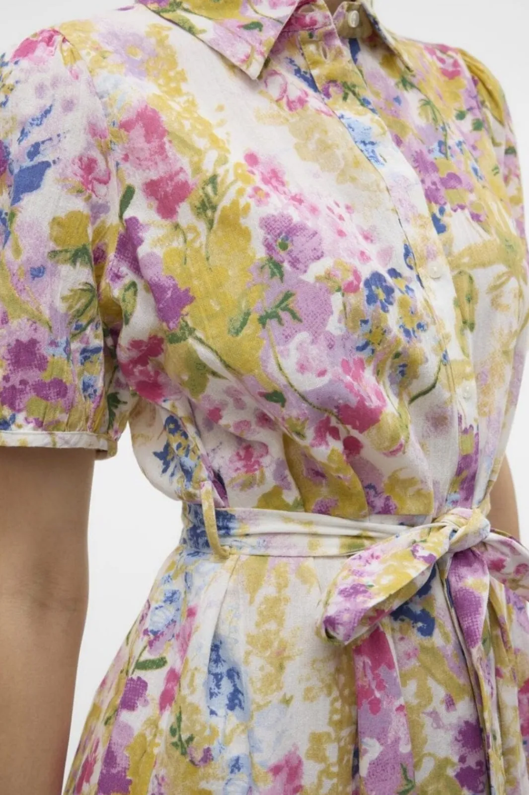 Online Vmdicthe 2/4 Short Volume Dress Kjoler|Ammevenligt Tøj