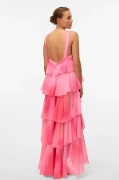 Vmfelicia Sl Ruffle Maxi Dress Kjoler