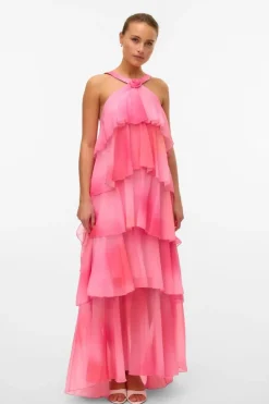 Vmfelicia Sl Ruffle Maxi Dress Kjoler