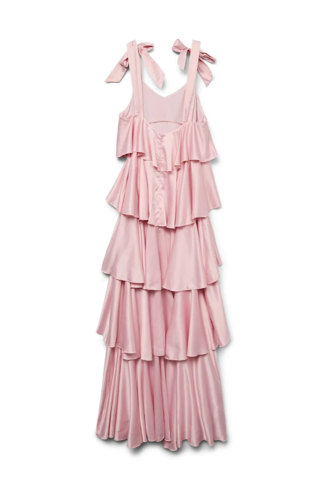 Discount Vmfelicia Tiestrapruffle Maxi Satin Dres Kjoler