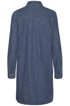 Discount Vmjennie Ls Short Denim Dress Mix Kjoler|Ammevenligt Tøj