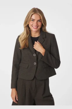 Online Waed Mini Check Blazer 166184 Sæt 🛍️|Jakkesæt