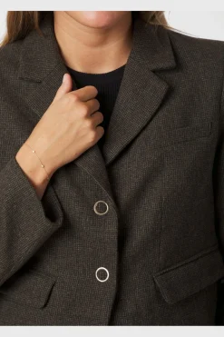 Online Waed Mini Check Blazer 166184 Sæt 🛍️|Jakkesæt