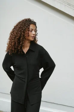 Waldita Structure Shirt 166244 Bluser & Skjorter|Ammevenligt Tøj