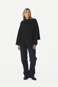 Neo Noir Strik|Bluser & Skjorter<Wals Knit Scarf Blouse 166203