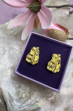 Mellow Moon Øreringe<Wave Earring