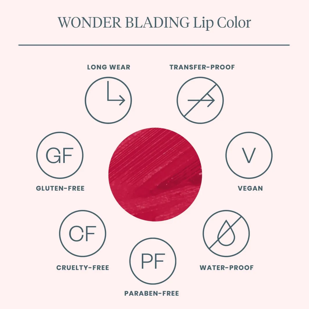 Wonderskin Læbestift<Wonder Blading Lip Stain Kit