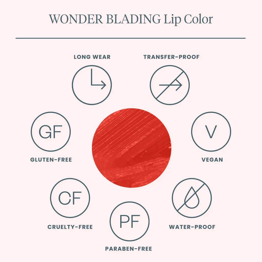 Wonderskin Læbestift<Wonder Blading Lip Stain Kit