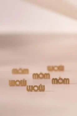 Hot Wow Mom Earring Goldenen Øreringe