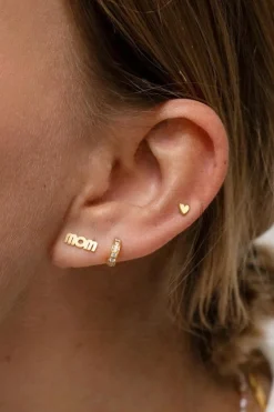 Hot Wow Mom Earring Goldenen Øreringe