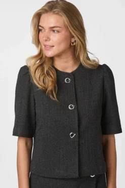 Outlet Xanthe Herringbone Blazer 165683 Sæt 🛍️|Blazere