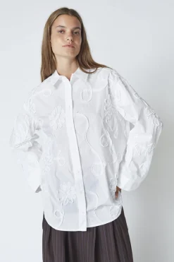 New Xaviercc Flower Shirt 45047 Bluser & Skjorter|Ammevenligt Tøj