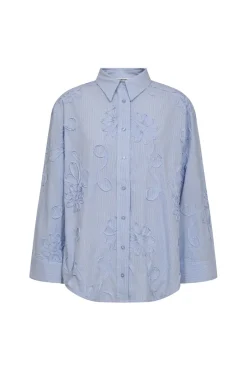 Co´Couture Bluser & Skjorter|Ammevenligt Tøj<Xaviercc Stripe Flower Shirt 45040