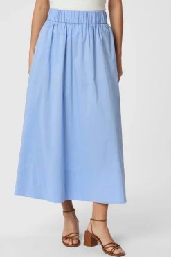 Best Yara Long Poplin Skirt 163076 Nederdele