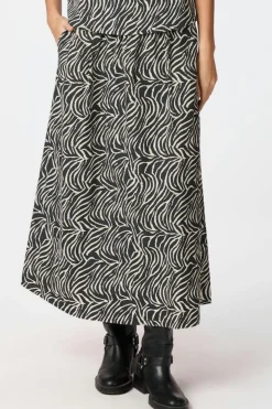 Neo Noir Nederdele<Yara Zebra Long Skirt 164709