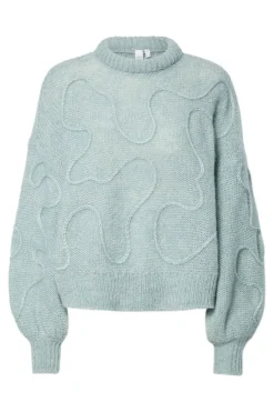 YAS Strik|Bluser & Skjorter<brida Ls Wool Blend Knit Pullover