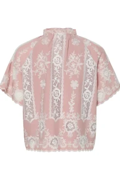 YAS Bluser & Skjorter|Ammevenligt Tøj<emina Ss Embroidered Shirt Fest