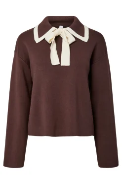 YAS Strik|Bluser & Skjorter<josie Ls Bow Knit Top