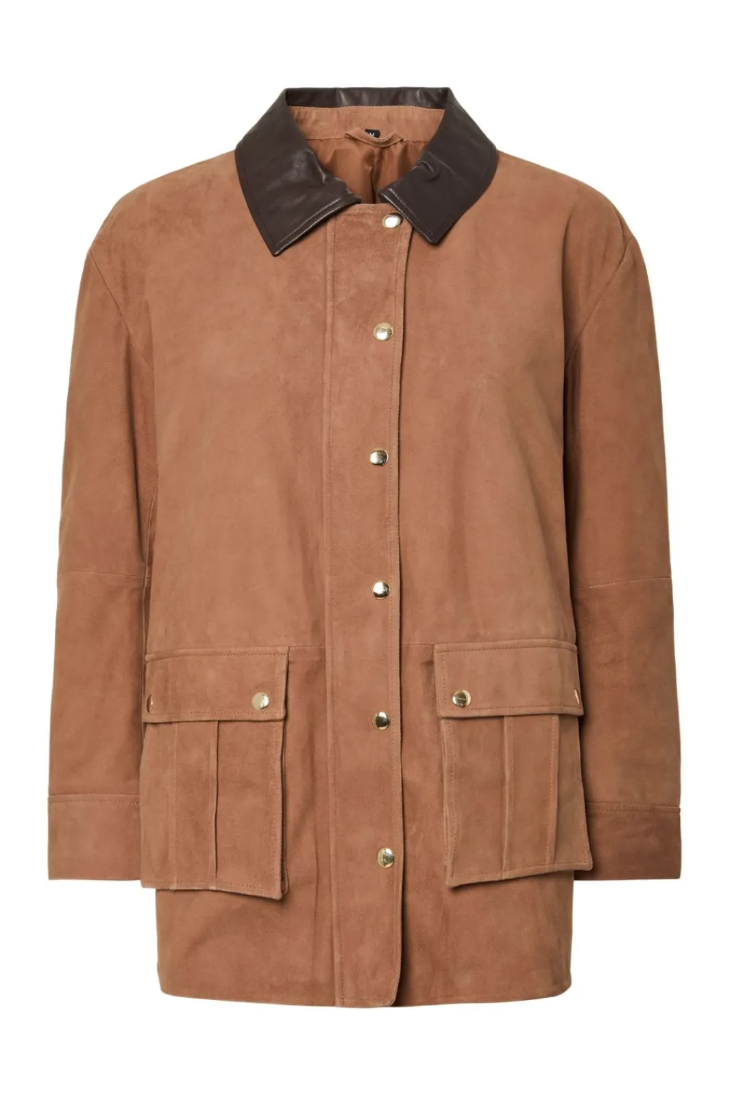 Online kaia Ls Suede Leather Jacket Overtøj & Jakker