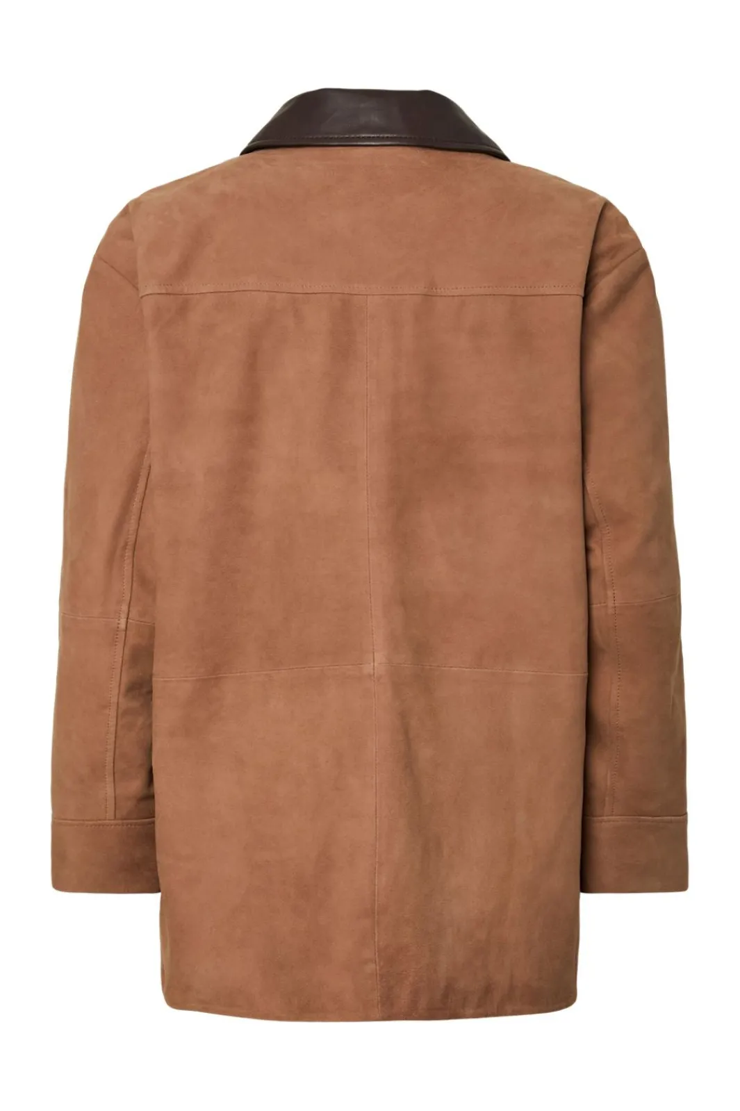 Online kaia Ls Suede Leather Jacket Overtøj & Jakker