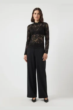 YAS Bluser & Skjorter<lacey Ls Lace Top