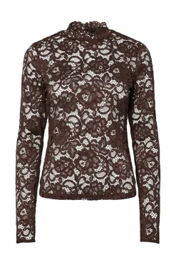YAS Bluser & Skjorter<lacey Ls Lace Top