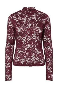 Clearance lacey Ls Lace Top Bluser & Skjorter