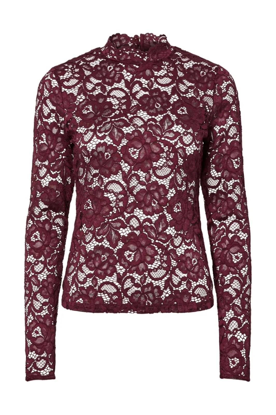Clearance lacey Ls Lace Top Bluser & Skjorter